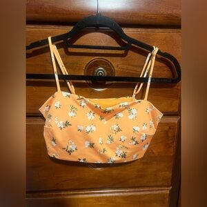 H&M Orange Floral Camisole